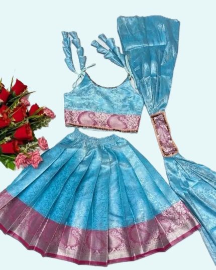 সফট কাতান লেহেঙ্গা