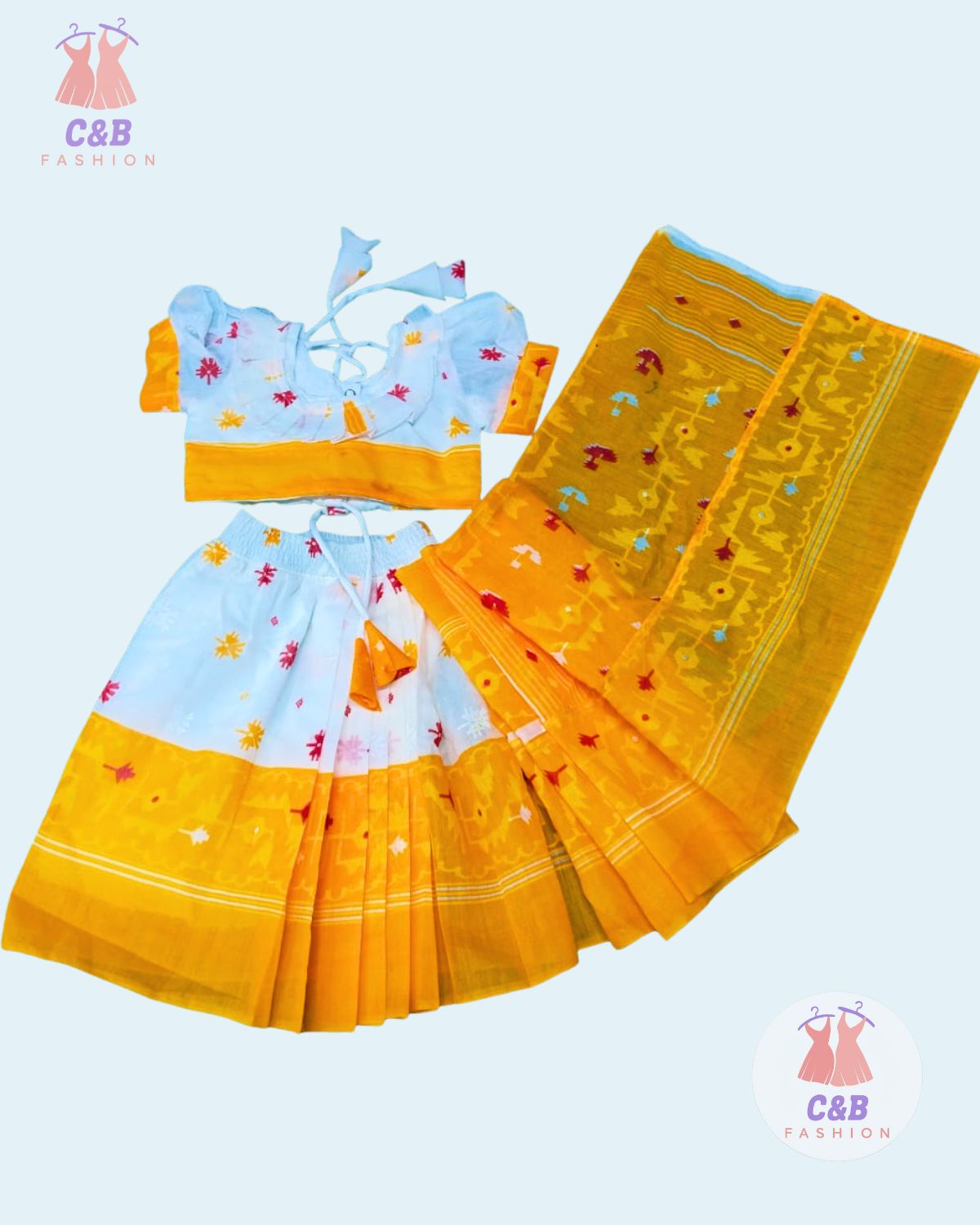 Untitled design (88) স্কিন প্রিন্ট রেডি শাড়ী - Image 1